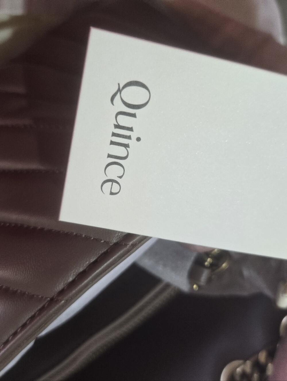 Quince Quilted Shoulder Bag in Tan New In Box